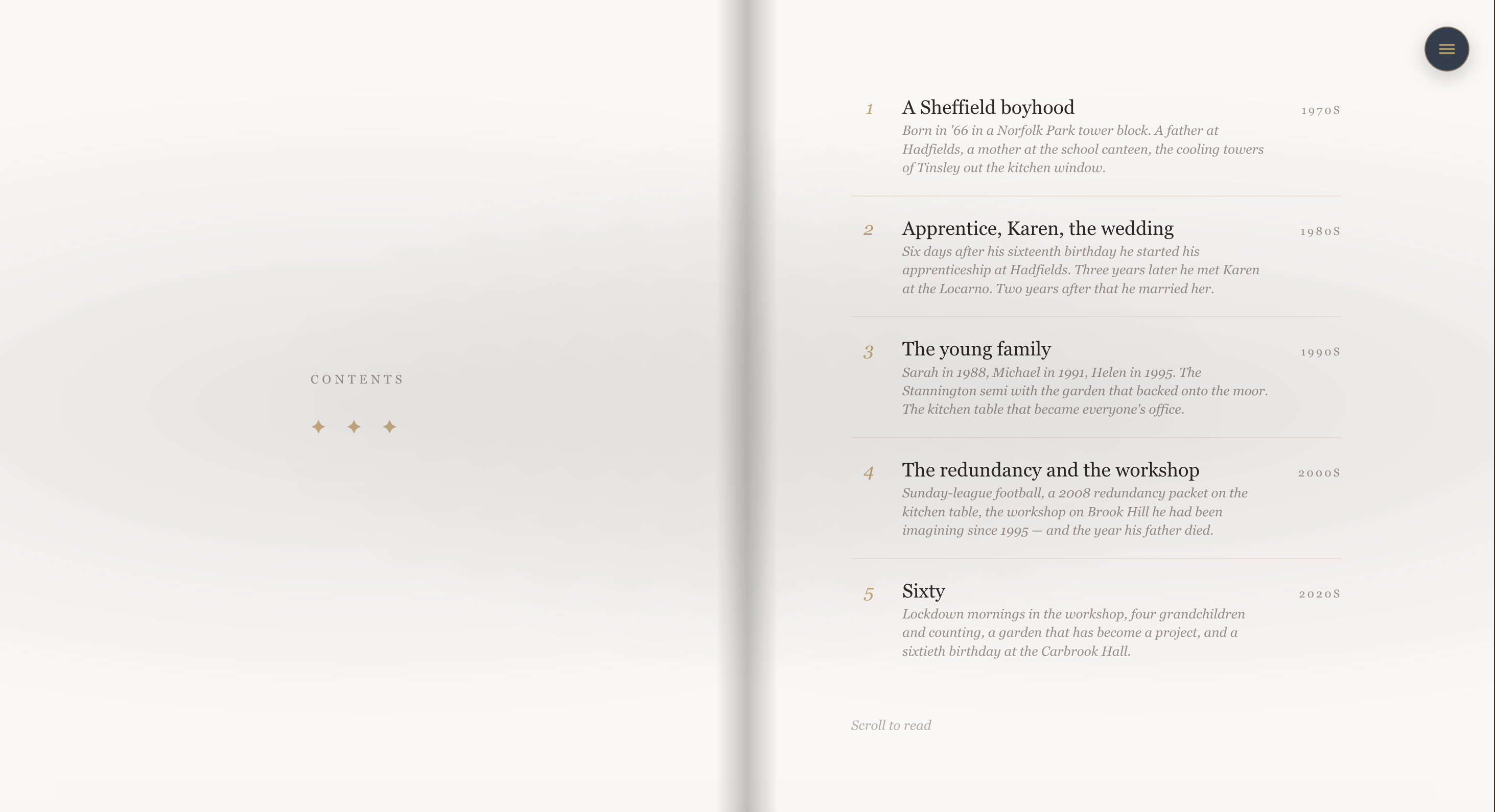 Brian Thompson chapter contents spread